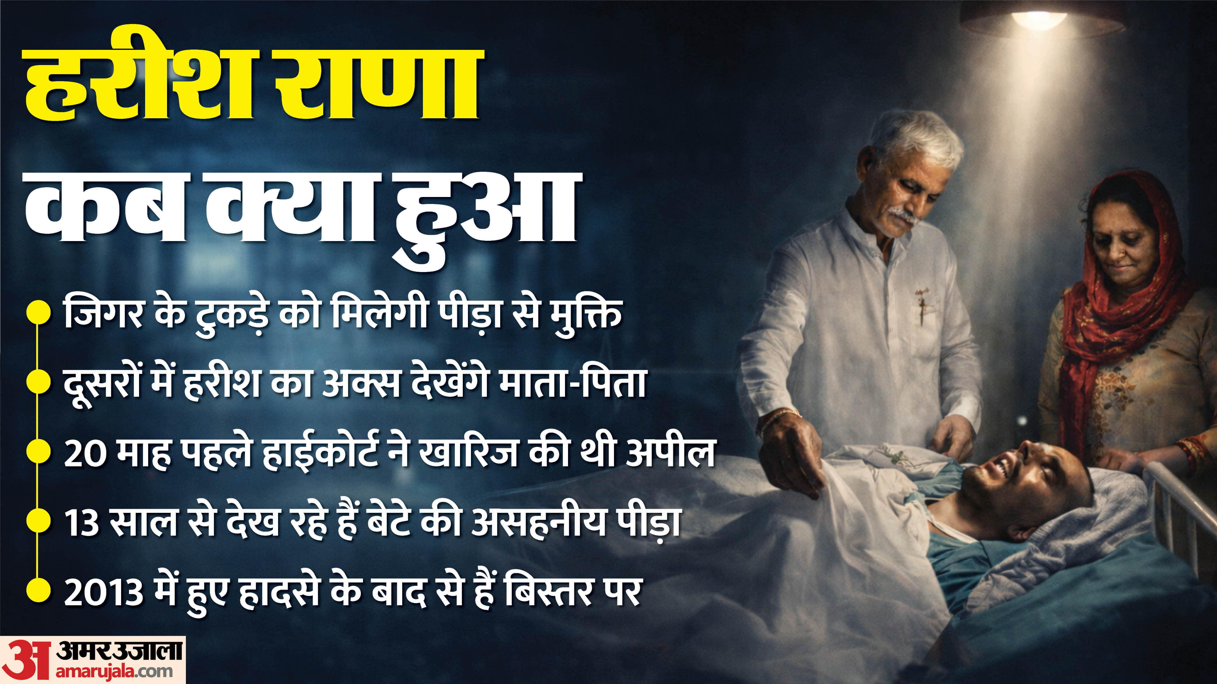 Harish Rana Case mother prayed for her son salvation after face of unbearable pain ghaziabad