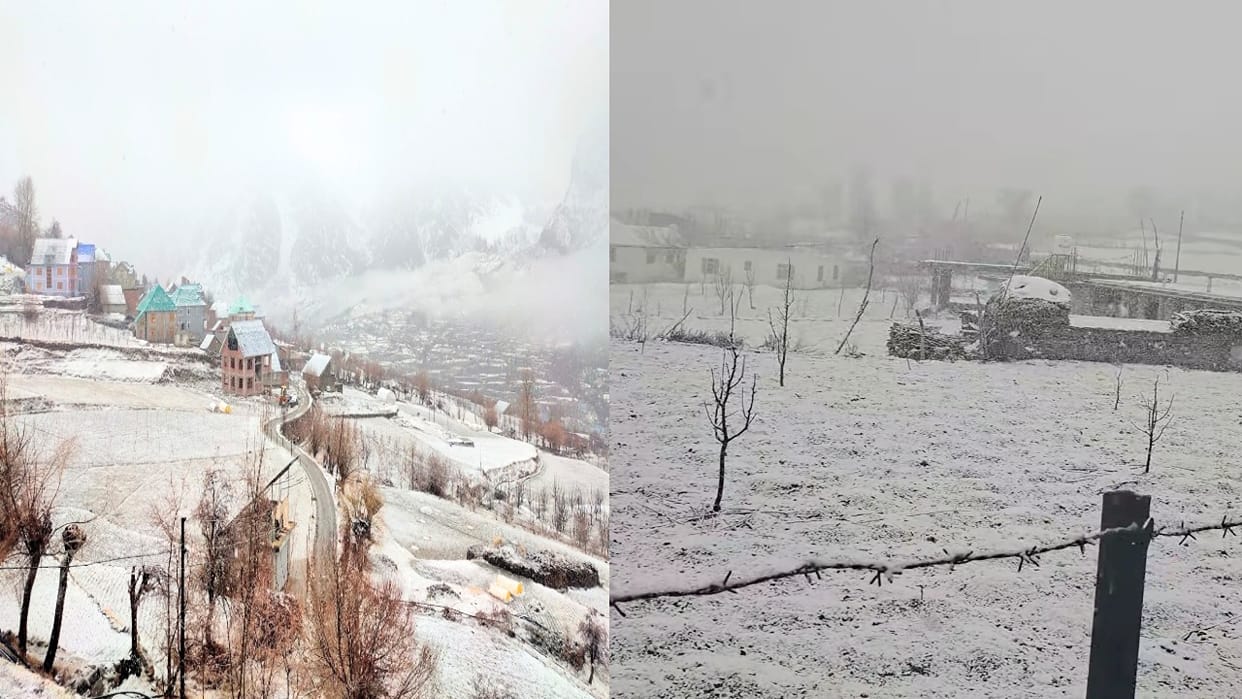 Himachal Weather: Snowfall in Atal Tunnel Rohtang, Pangi and Kinnaur, hailstorm in Bhuntar
