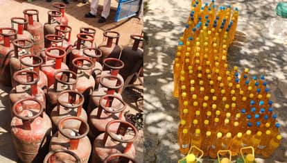 Auraiya Illegal gas warehouse found large quantity of cylinders and acid recovered one detained