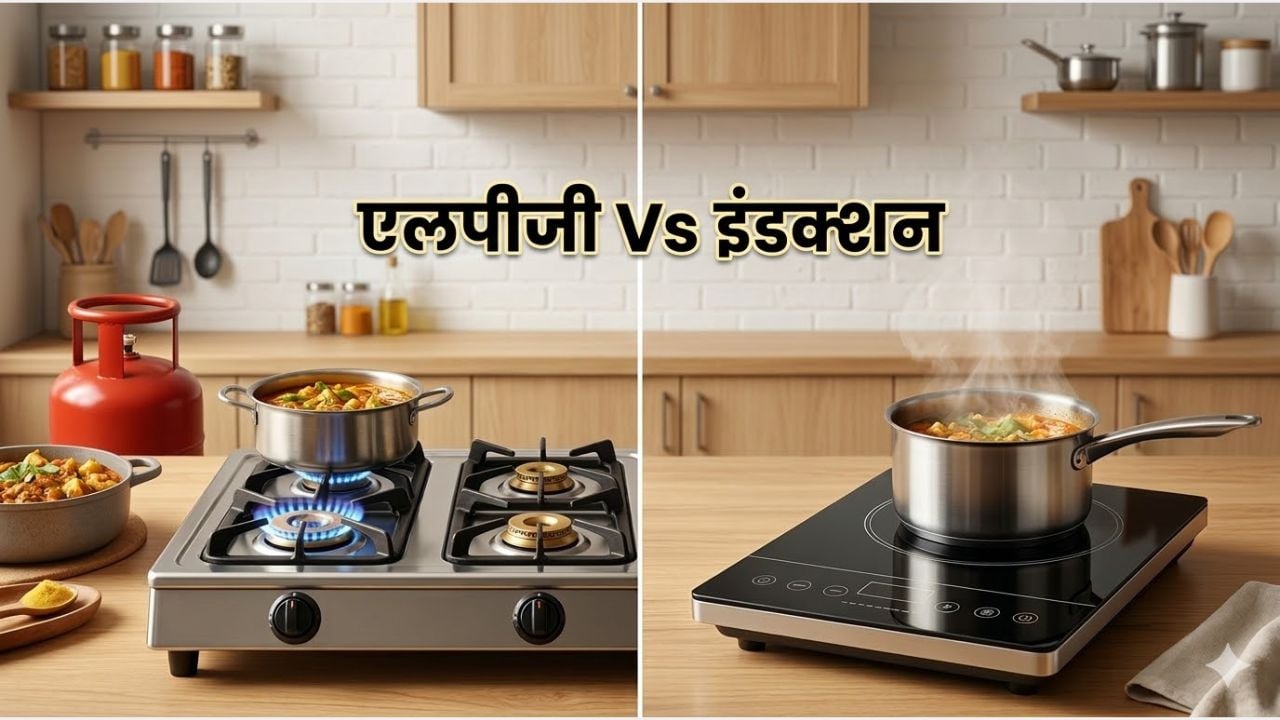 lpg vs induction cooker cost comparison india gas cylinder crisis