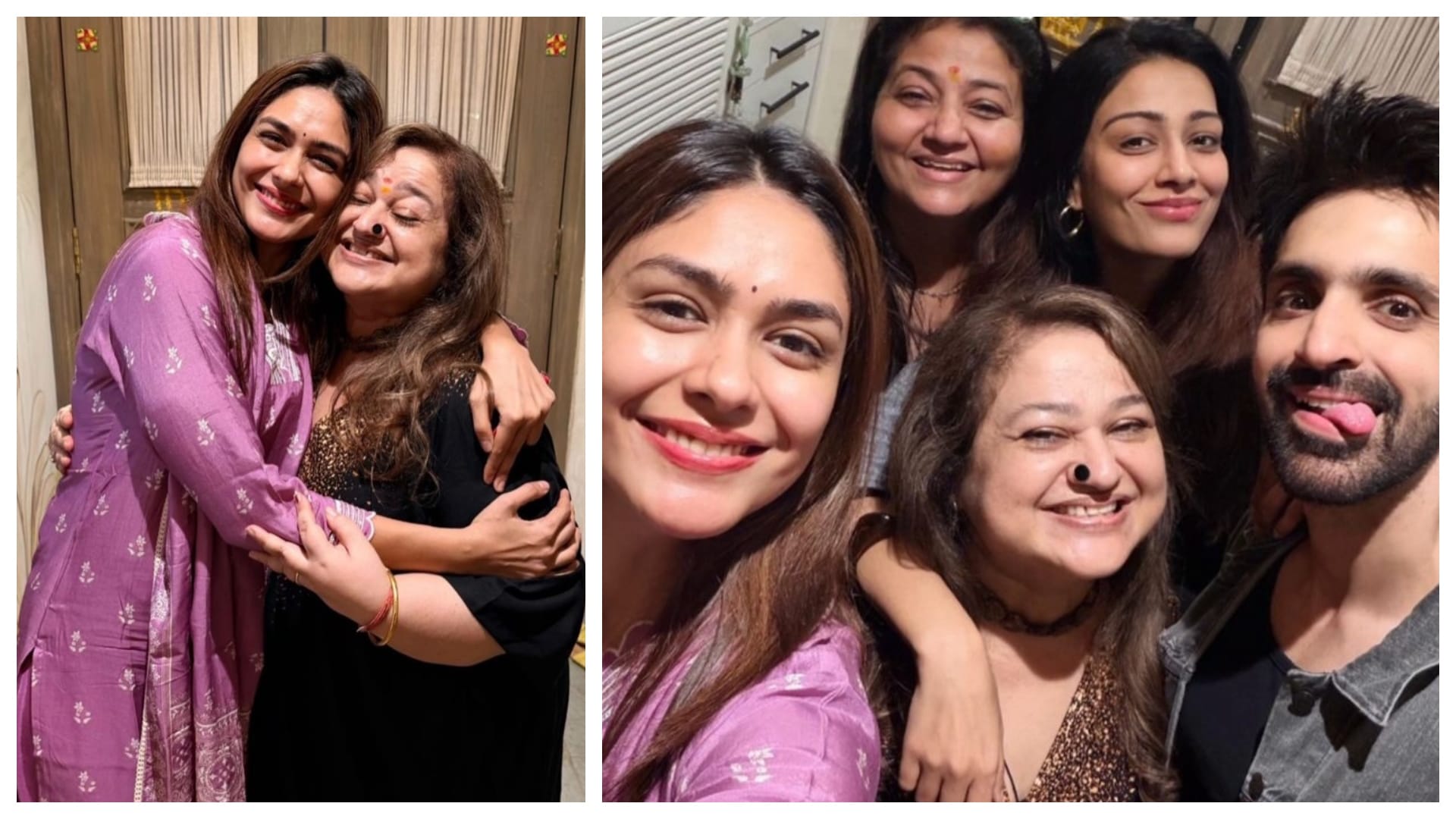 Mrunal Thakur Reunites With Her Kumkum Bhagya Co Star Arjit Taneja supriya shukla And Others