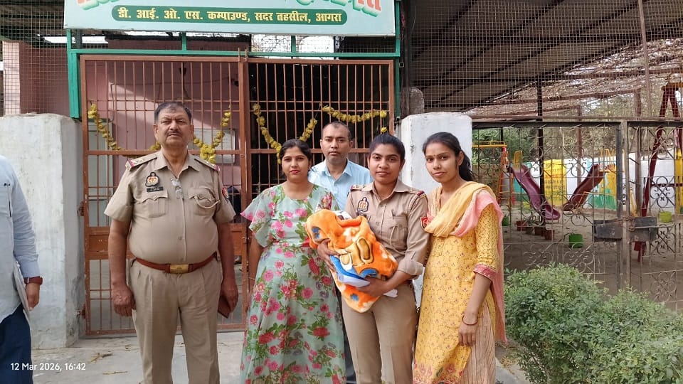 Newborn found covered in blood in field in Agra