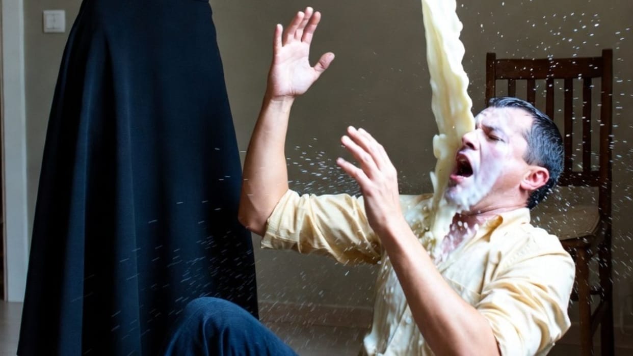 Himachal Mandi After a minor argument a wife threw boiling milk on her husband