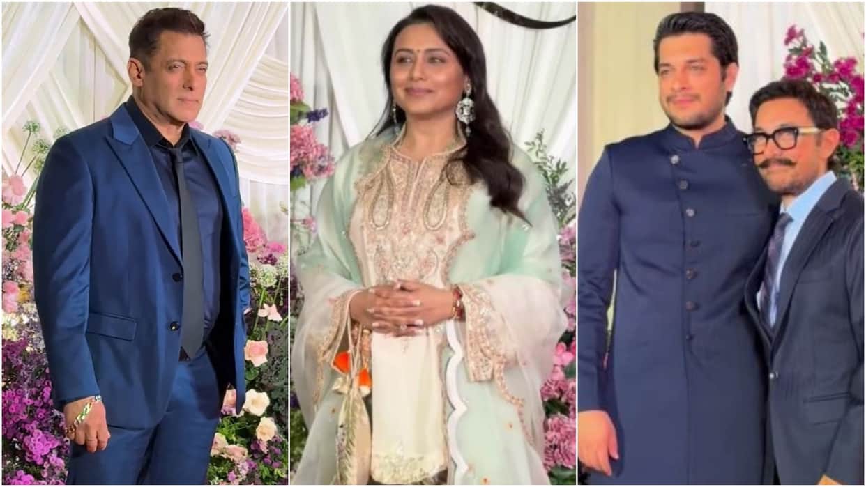 Bollywood celebs like Salman Khan aamir rani mukerji anil kapoor reached in Sooraj Barjatya daughter marriage