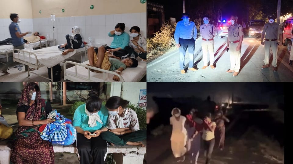 आगरा में अमोनिया गैस का रिसाव:बच्चों को उल्टियां, बेहोश हुए लोग, घर छोड़कर  भागे ग्रामीण; दहशत की तस्वीरें - Ammonia Gas Leaks From Cold Storage In  Agra - Amar Ujala ...