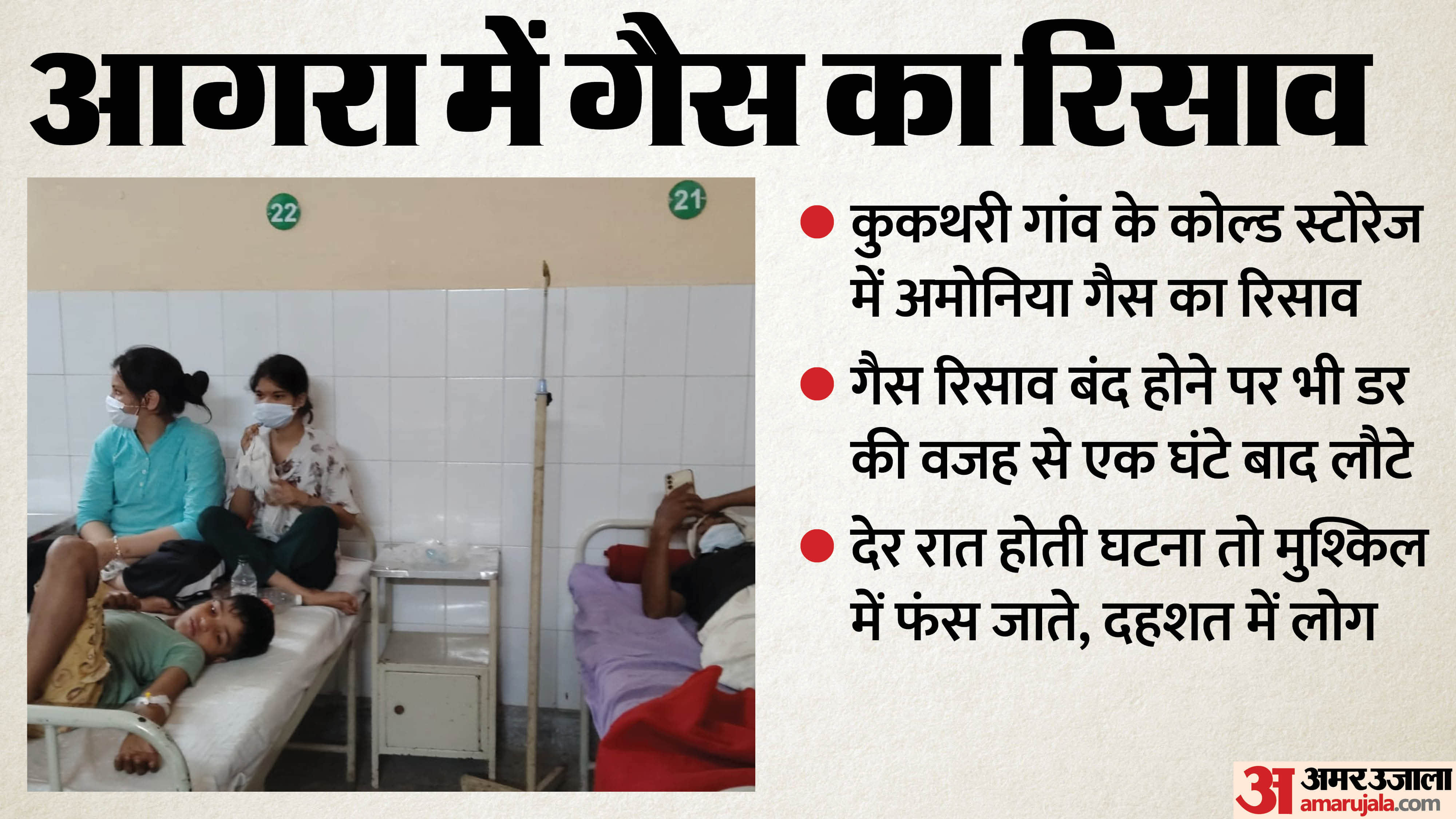 Ammonia Gas Leak agra To save their lives children women and elderly everyone started running