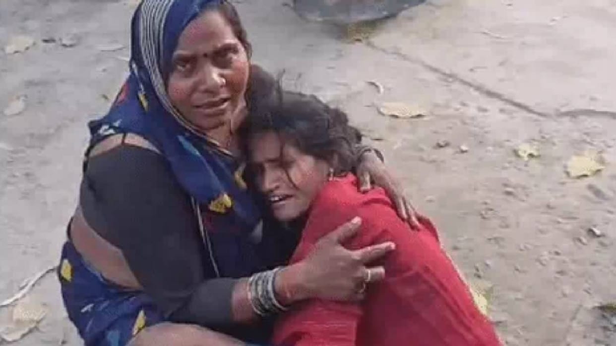 Lucknow: Teacher driving car runs over child; irate mob surrounds woman, police manage to rescue her.
