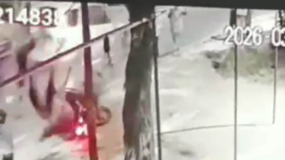 घटना का सीसीटीवी।