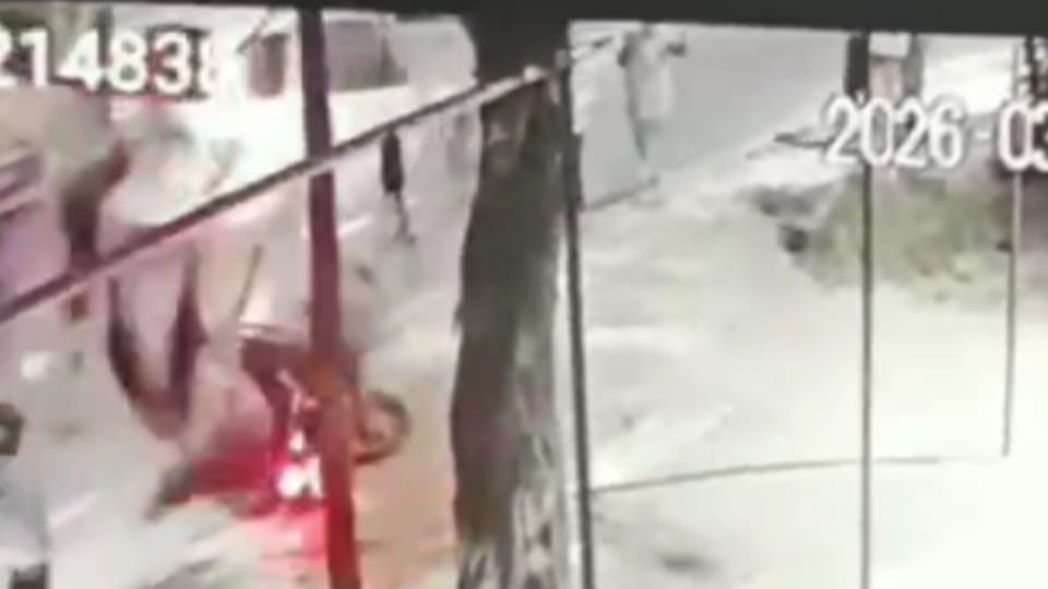 घटना का सीसीटीवी।