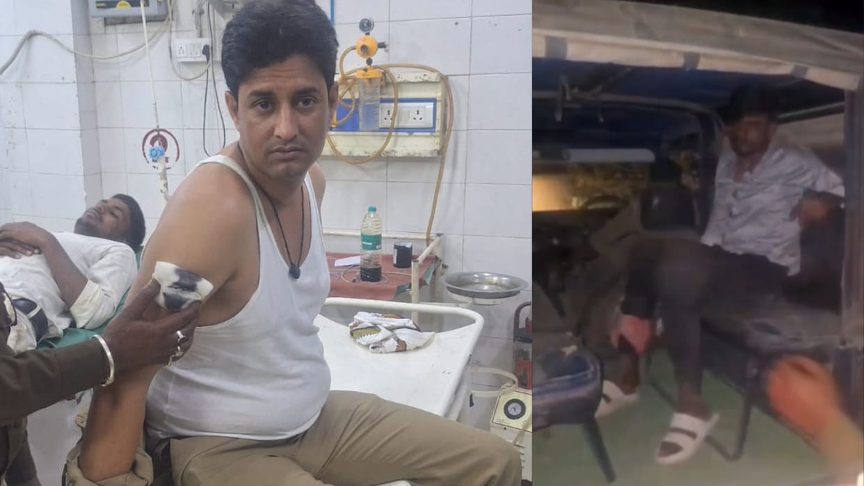 Criminal Shot in Leg During Police Shootout Three Arrested SI Also Injured in jaunpur