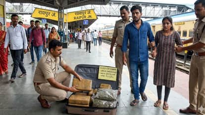 A couple arrested with marijuana near the railway station, were planning to take it from Odisha to Prayagraj