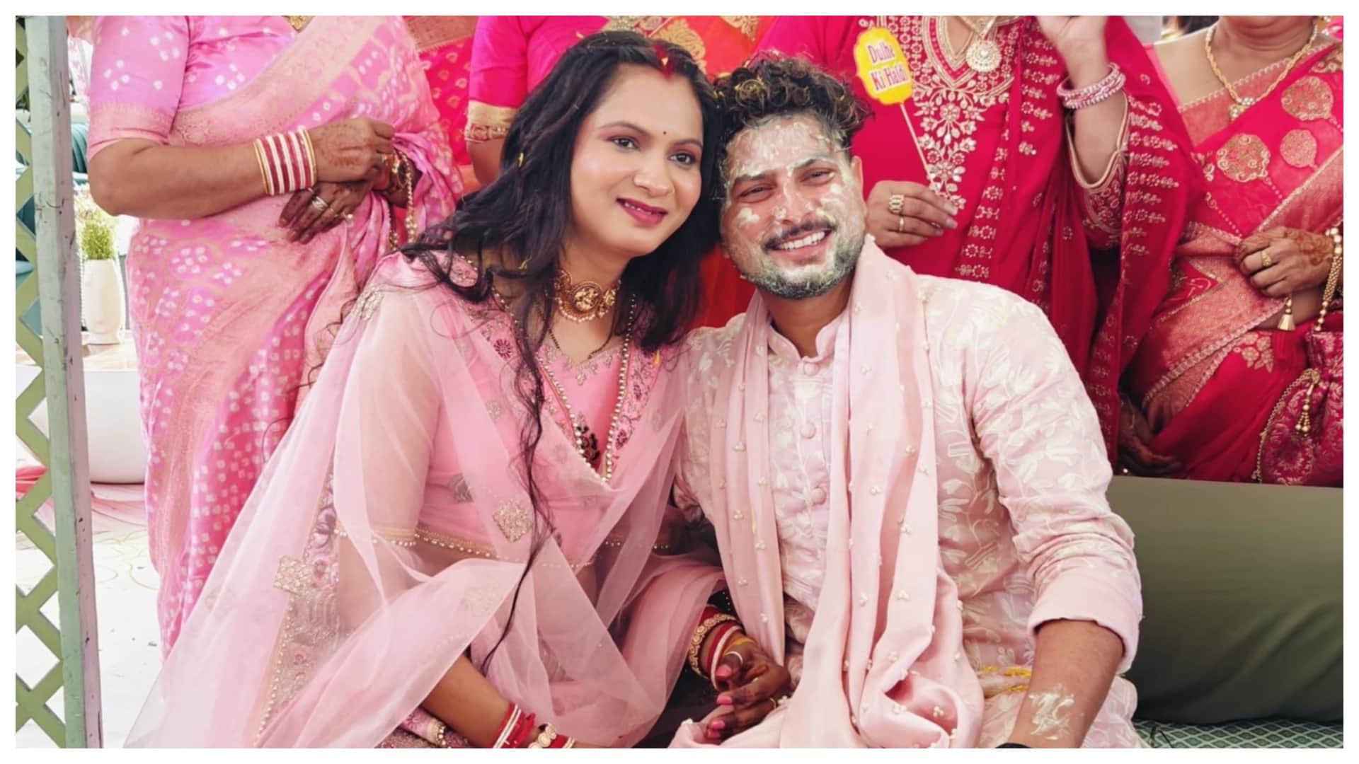 Kuldeep Yadav Mehndi Ceremony Photos Videos Yuzvendra Chahal Dance Viral Video Social Media
