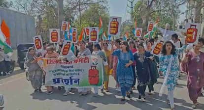 rajasthan congress protest lpg cylinder shortage price hike
