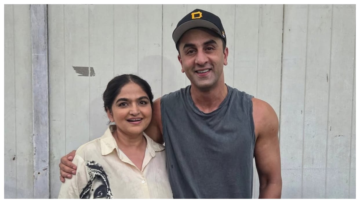 Ranbir kapoor photo with nitesh tiwari ramayana co star indira krishnan as kaushalya
