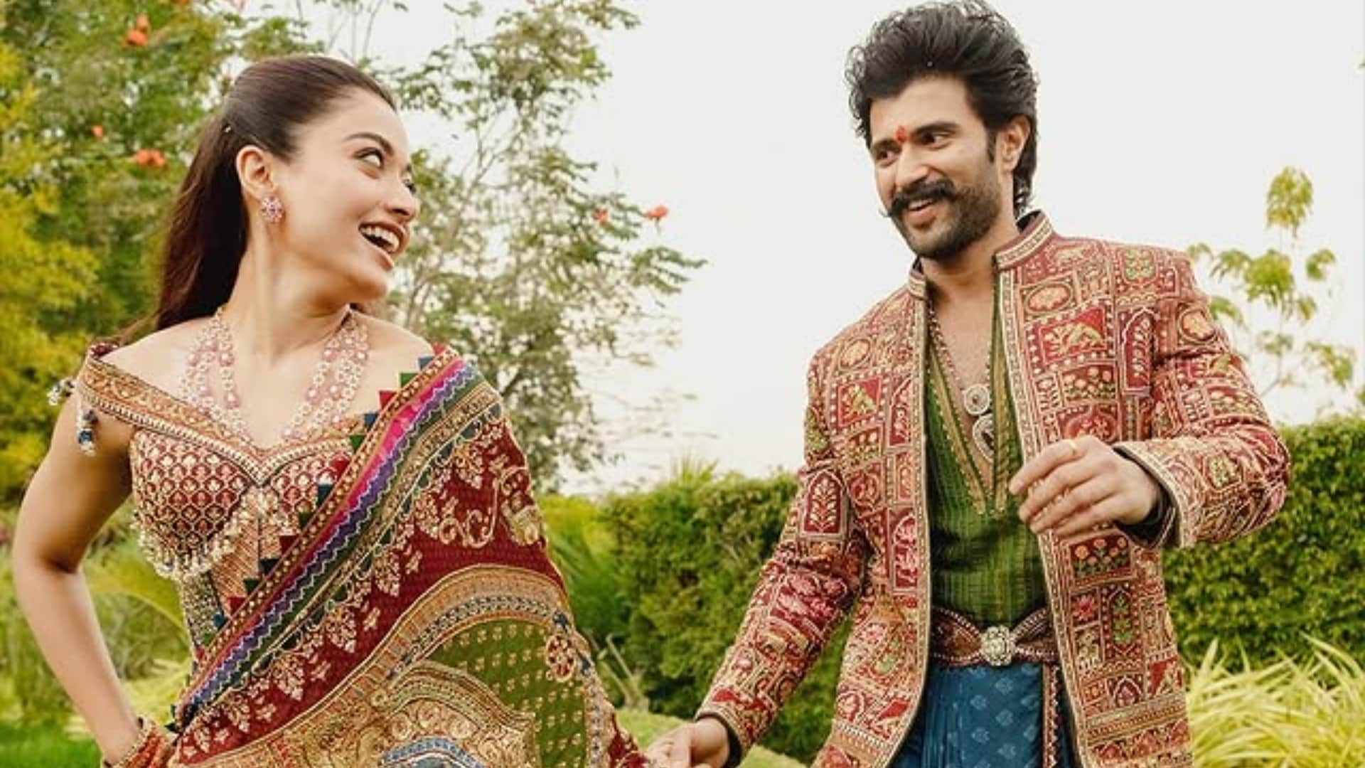 Rashmika Mandanna And Vijay Devarakonda Mehandi Dress Details Share By Designer