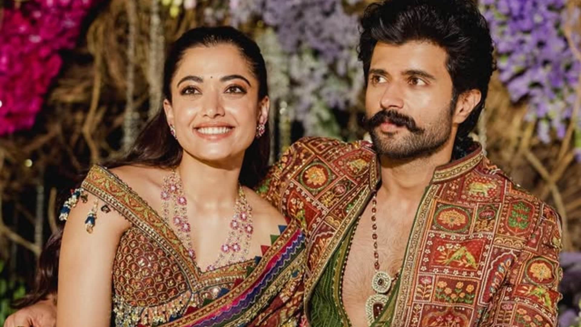 Rashmika Mandanna And Vijay Devarakonda Mehandi Dress Details Share By Designer