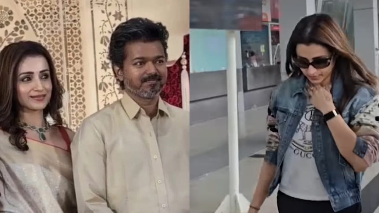 Trisha Krishnan Avoid Media At Chennai Airport Amid Relationship Rumors With Vijay Thalapathy