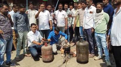 LPG Crisis: Political tensions escalate in Bhopal over the gas shortage; the Youth Congress lights a stove to