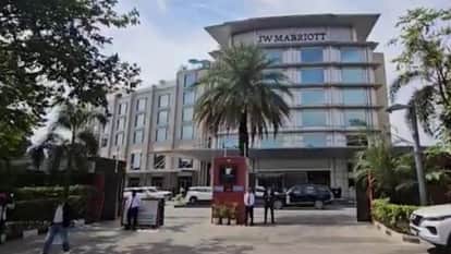 Haryana Rajya Sabha Election All BJP MLAs Arrive at Hotel JW Marriot to Receive Voting Training