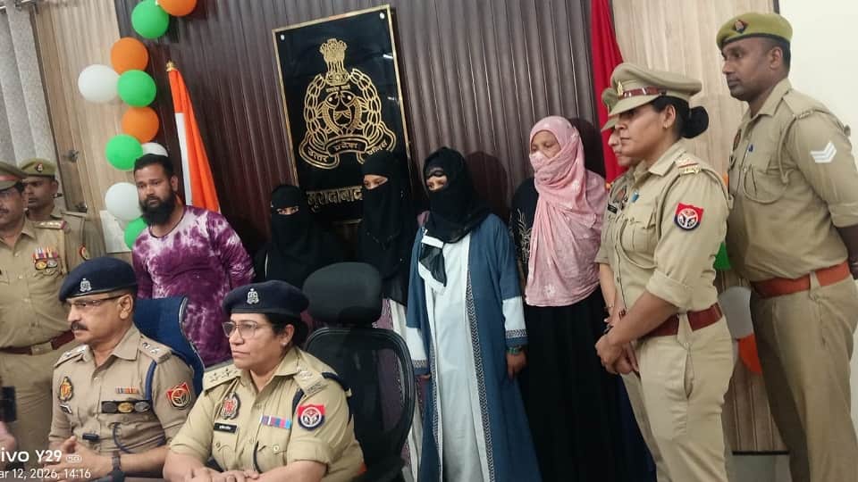 मुरादाबाद में पकड़े गए आरोपी