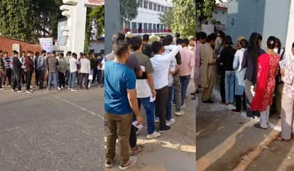 UP SI Exam 2026 Examination Begins in Several Districts Candidates Granted Entry After Thorough frisking