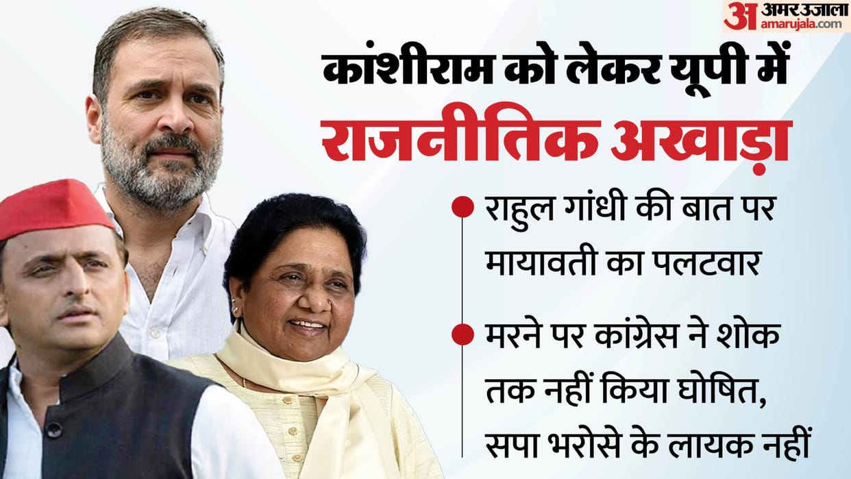 UP: Mayawati said – when Kanshi Ram died, Congress did not observe national mourning, SP also ignored the hono