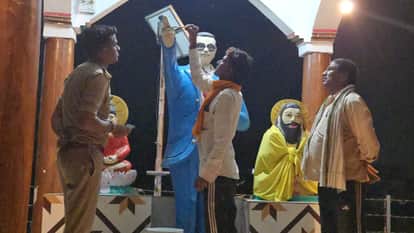 Bhimrao Statue Vandalized in ghazipur Villagers Outraged Police Arrange for Repairs Overnight