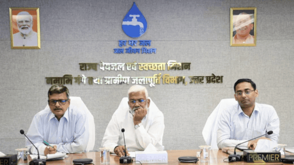 Jal Shakti Ministry Review of JJM aka Jal Jivan Mission nal se jal mission UP on top Swantra Dev singh on top