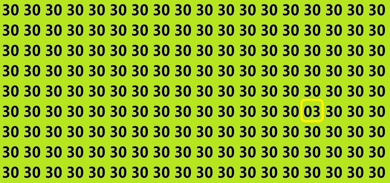 Optical Illusion Iq Test Brain Test If You Have Hawk Eyes Then Find 03 In 10 Seconds