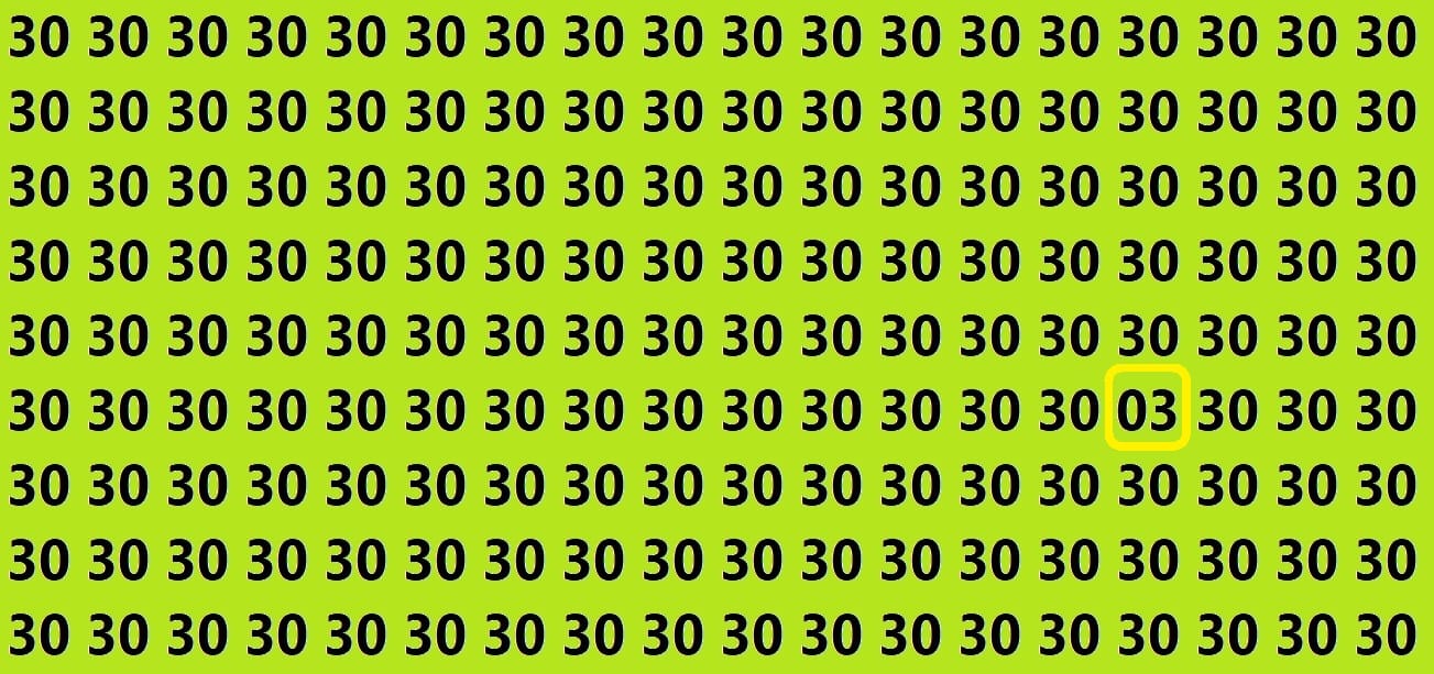 Optical Illusion Iq Test Brain Test If You Have Hawk Eyes Then Find 03 In 10 Seconds