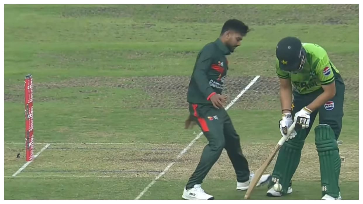 Pakistan vs Bangladesh: Mehidy Hasan Miraj reacts to Salman Agha's run-out during second ODI
