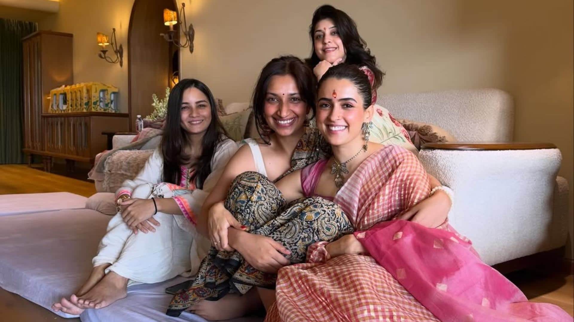 Sanya Malhotra Buys New Home share photos with family and griha pravesh