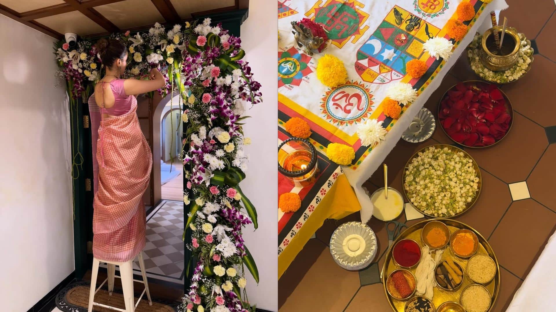 Sanya Malhotra Buys New Home share photos with family and griha pravesh