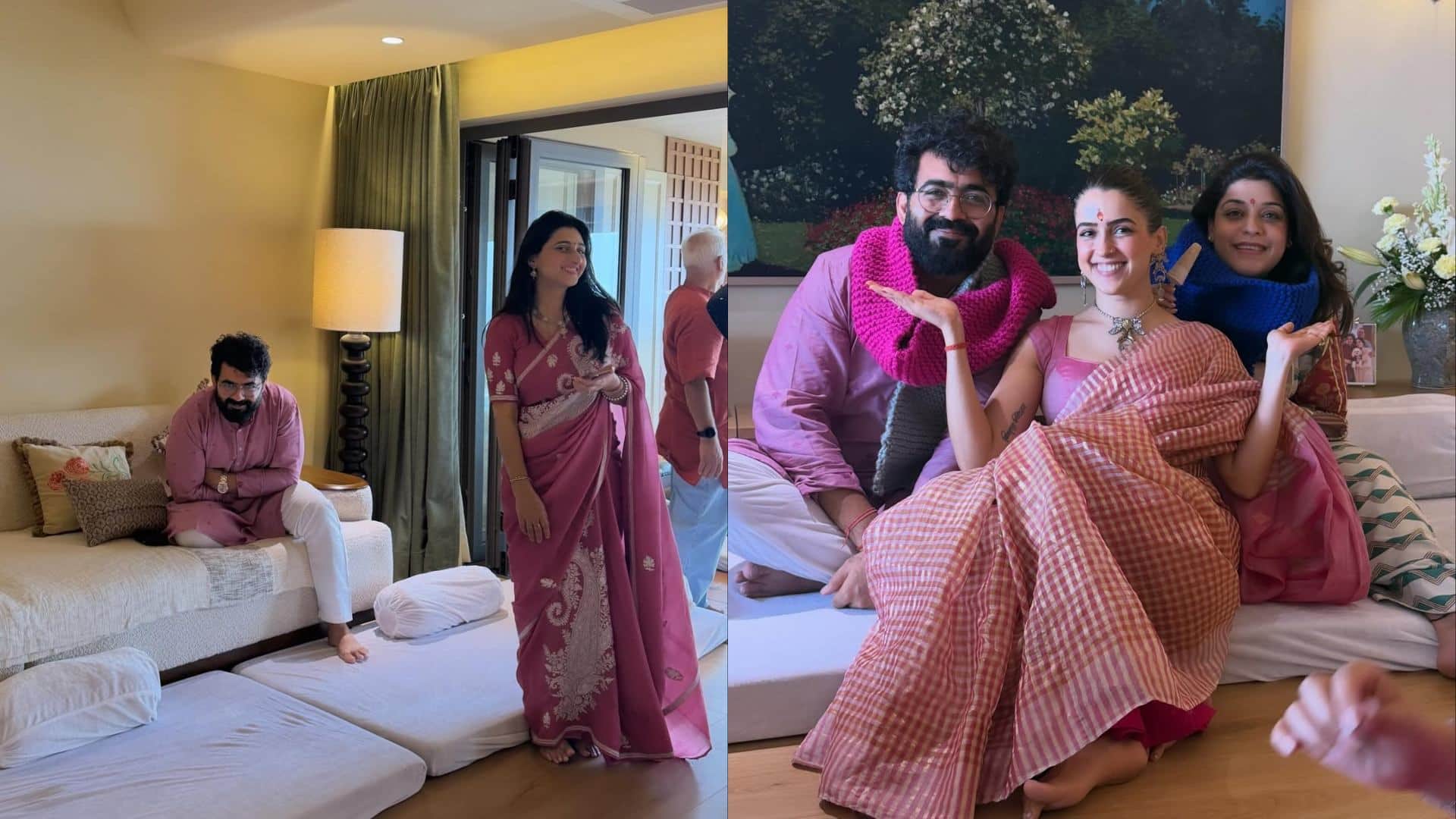 Sanya Malhotra Buys New Home share photos with family and griha pravesh