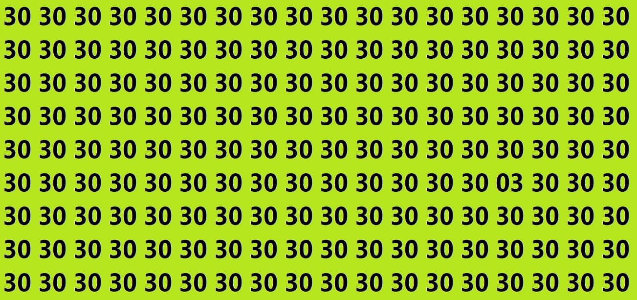 Optical Illusion Iq Test Brain Test If You Have Hawk Eyes Then Find 03 In 10 Seconds