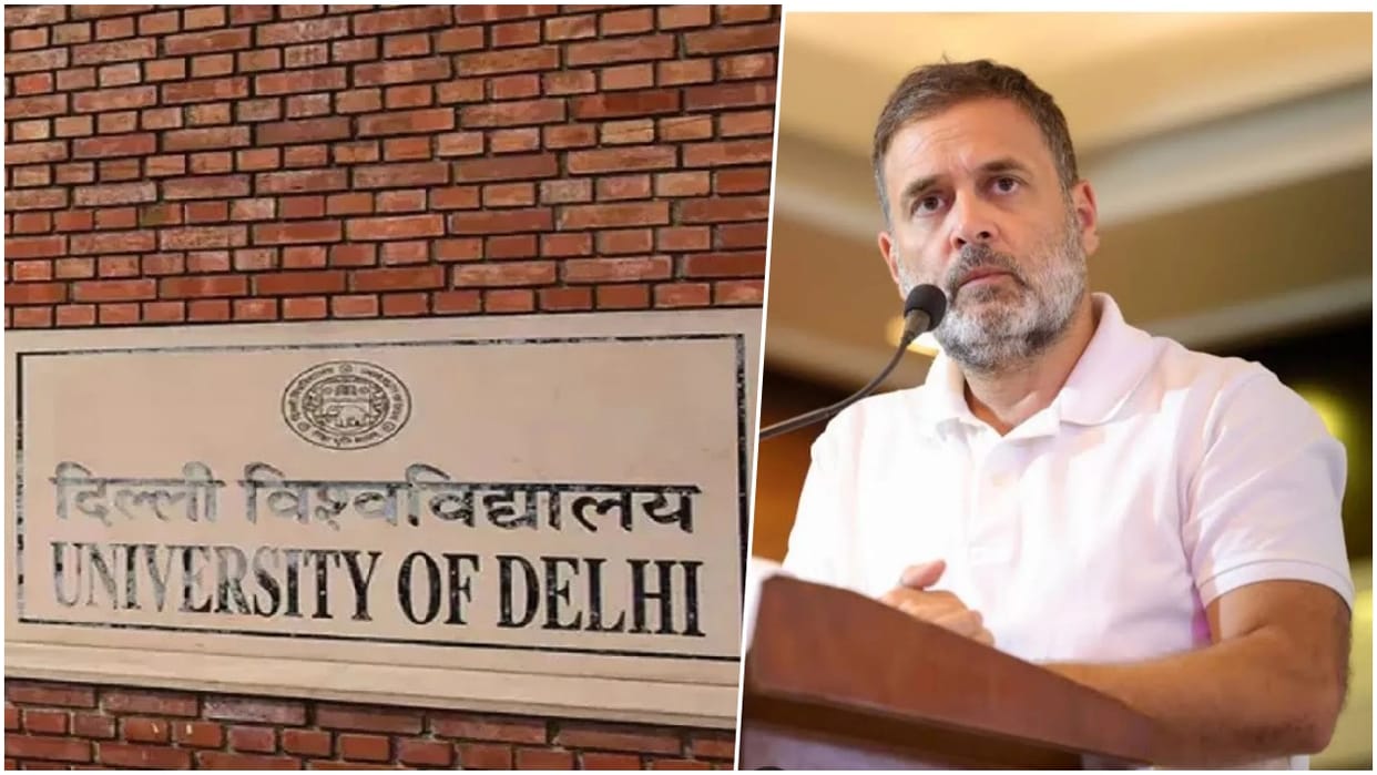 Delhi University dismisses Rahul Gandhi's allegations