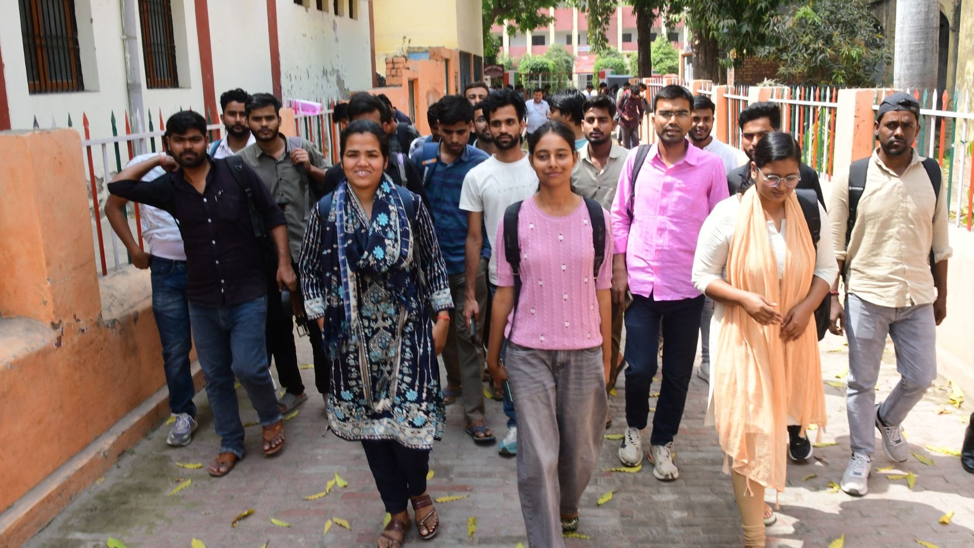 UP Police SI Exam in Varanasi on first day amidst tight security 19,933 out of 38,880 candidates skipped test