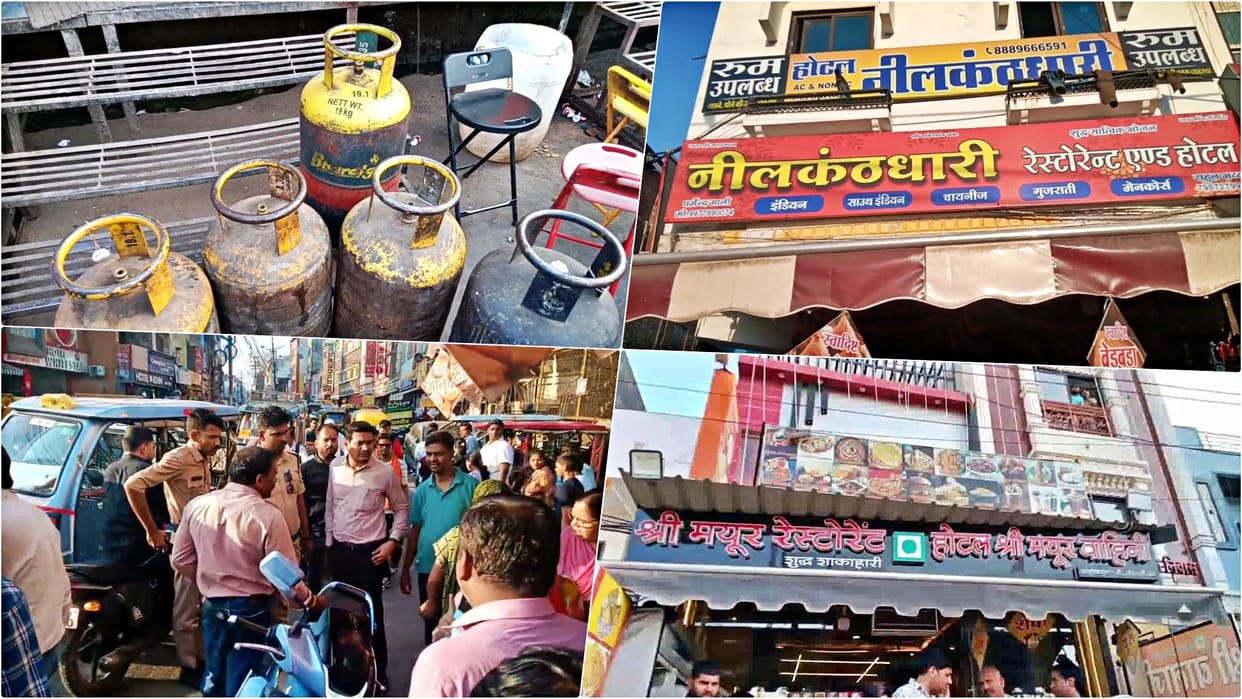 LPG Crisis: Food Department Raids Against Gas Black Marketing in Ujjain; 38 Domestic Cylinders Seized