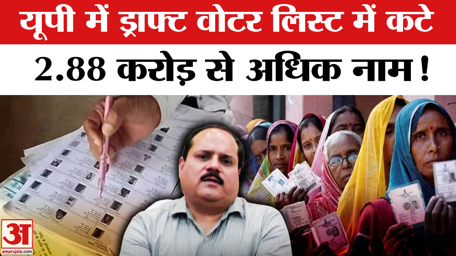 UP SIR First Draft: यूपी में ड्राफ्ट वोटर लिस्ट में कटे 2.88 करोड़ नाम,जारी की गई ड्राफ्ट वोटर लिस्ट