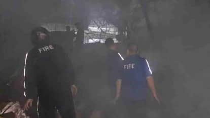 Haridwar News Massive Fire Breaks Out in Factory Scrap Yard Chaos Ensues