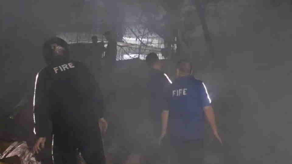 Haridwar News Massive Fire Breaks Out in Factory Scrap Yard Chaos Ensues