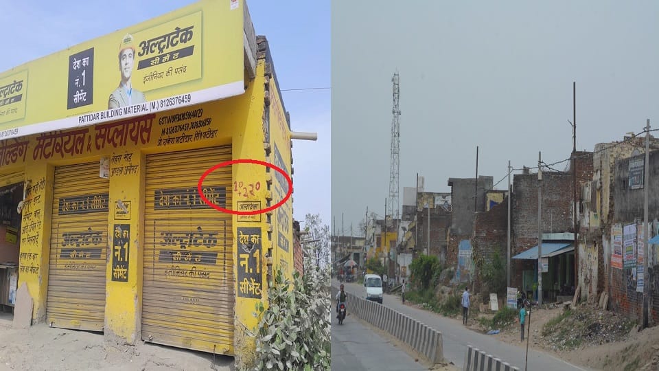 Demolition of shops and houses for the reconstruction of Aligarh-Palwal Highway