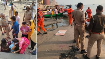 घरट पर बिलखतीं महिलाएं और युवकों को खोजती पुलिस।