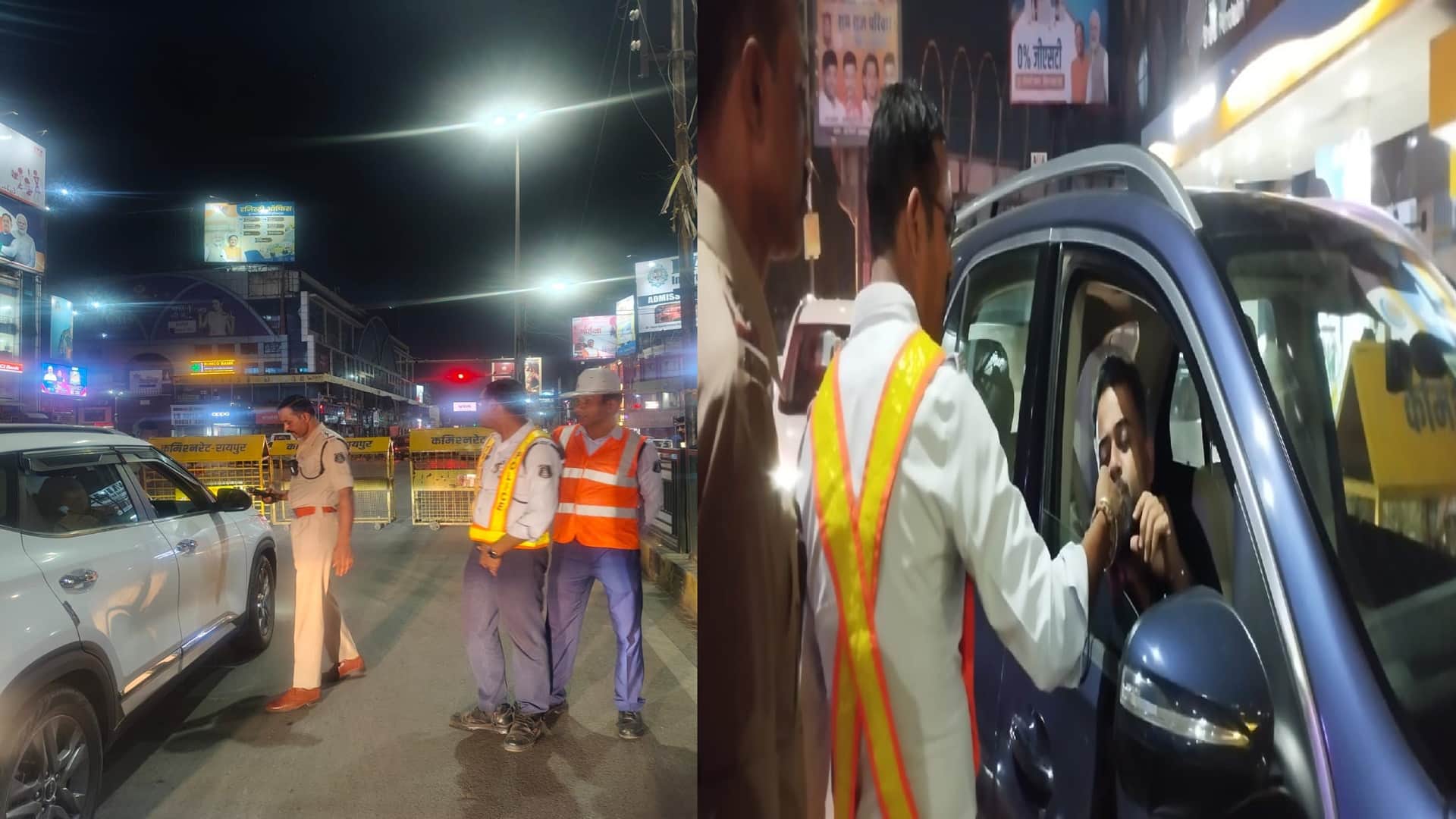 रायपुर में नशे में गाड़ी चलाने वालों पर सख्ती