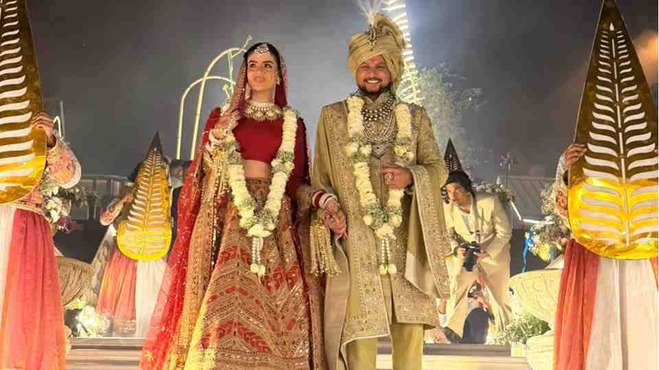 Kuldeep Yadav Vanshika in Mussoorie Photos Chahal Rinku Priya Saroj Dhirendra Shastri Attend Photos Video