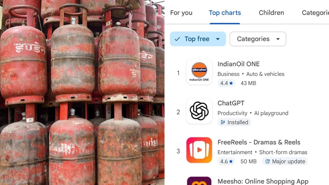 LPG: рдЧреИрд╕ рд╕рд┐рд▓реЗрдВрдбрд░ рдХреА рднрд╛рд░реА рдорд╛рдВрдЧ рдХреЗ рдЪрд▓рддреЗ рдмрдврд╝рд╛ IndianOil One рдПрдк рдХрд╛ рдбрд╛рдЙрдирд▓реЛрдб, рдПрдкрд╕реНрдЯреЛрд░ рдкрд░ ChatGPT рдХреЛ рднреА рдкрдЫрд╛рдбрд╝рд╛ indianoil one lpg booking app beats chatgpt downloads india