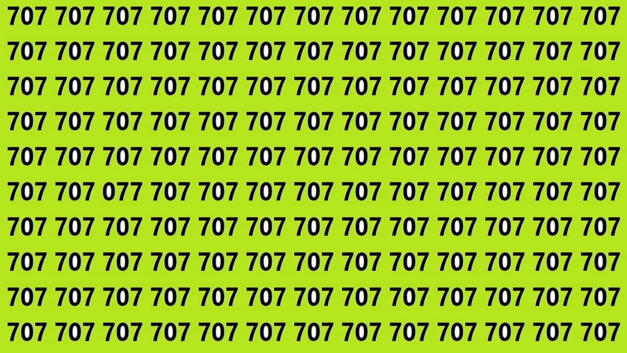 Optical Illusions Iq Test Brain Teaser Can You Spot 077 in 15 Seconds