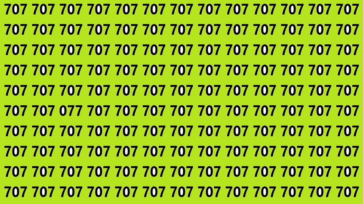 Optical Illusions Iq Test Brain Teaser Can You Spot 077 in 15 Seconds