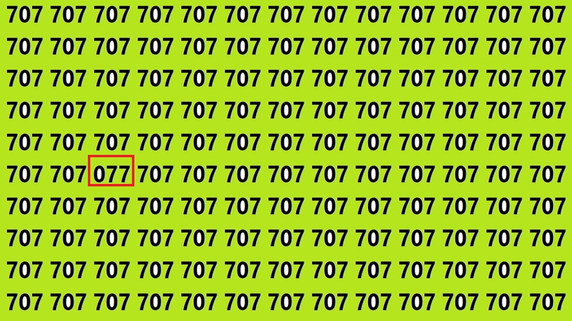 Optical Illusions Iq Test Brain Teaser Can You Spot 077 in 15 Seconds