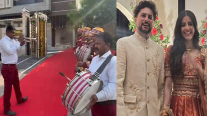 Kuldeep Yadav Arrives in Kanpur for the First Time Since His Wedding, Accompanied by Wife Vanshika